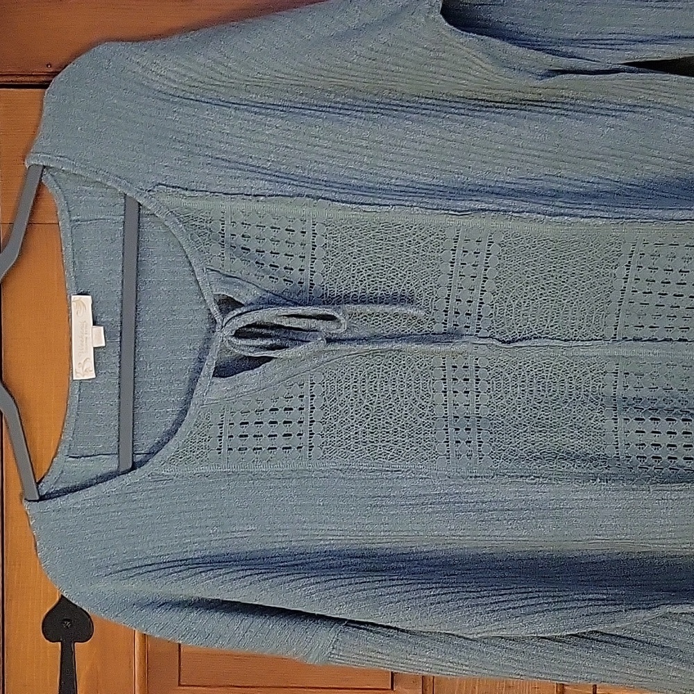 WEEKEND CROCHET EMBELLISHED STRETCH KNIT TUNIC - Picture 3 of 9